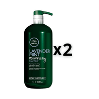 Paul Mitchell Set 2x Tea Tree Lavender Mint Moisturizing Shampoo 1000ml - HauptSacheShop