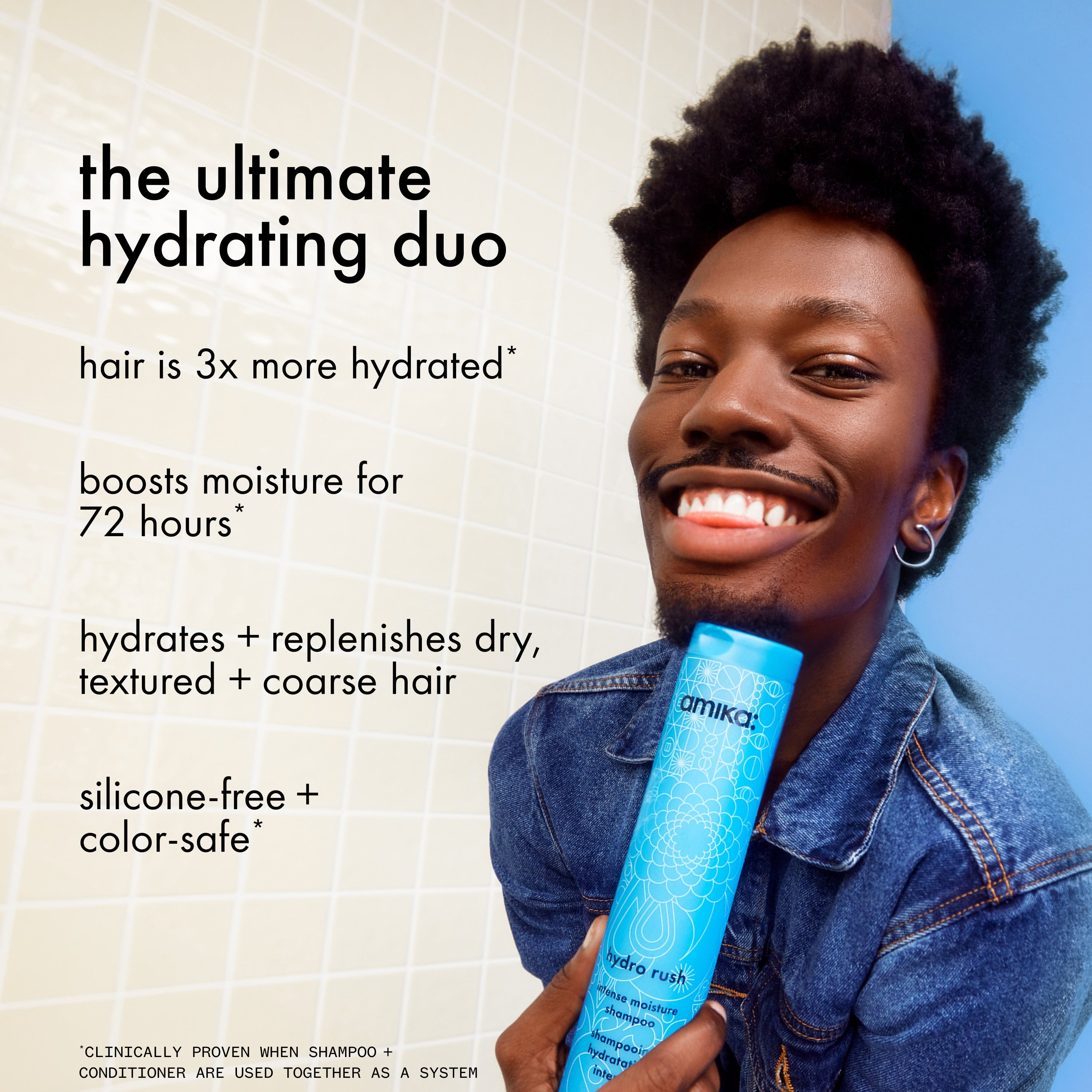 amika hydro rush intense moisture conditioner – amika Haarpflege