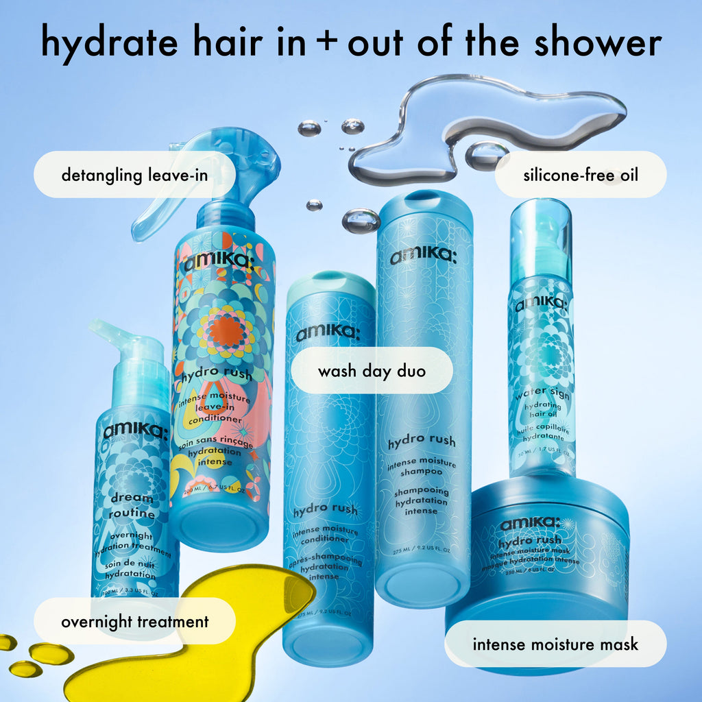 amika hydro rush intense moisture shampoo – amika Haarpflege