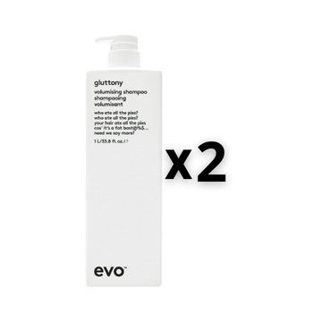 Evo Set 2x Gluttony Volumising Shampoo 1000ml