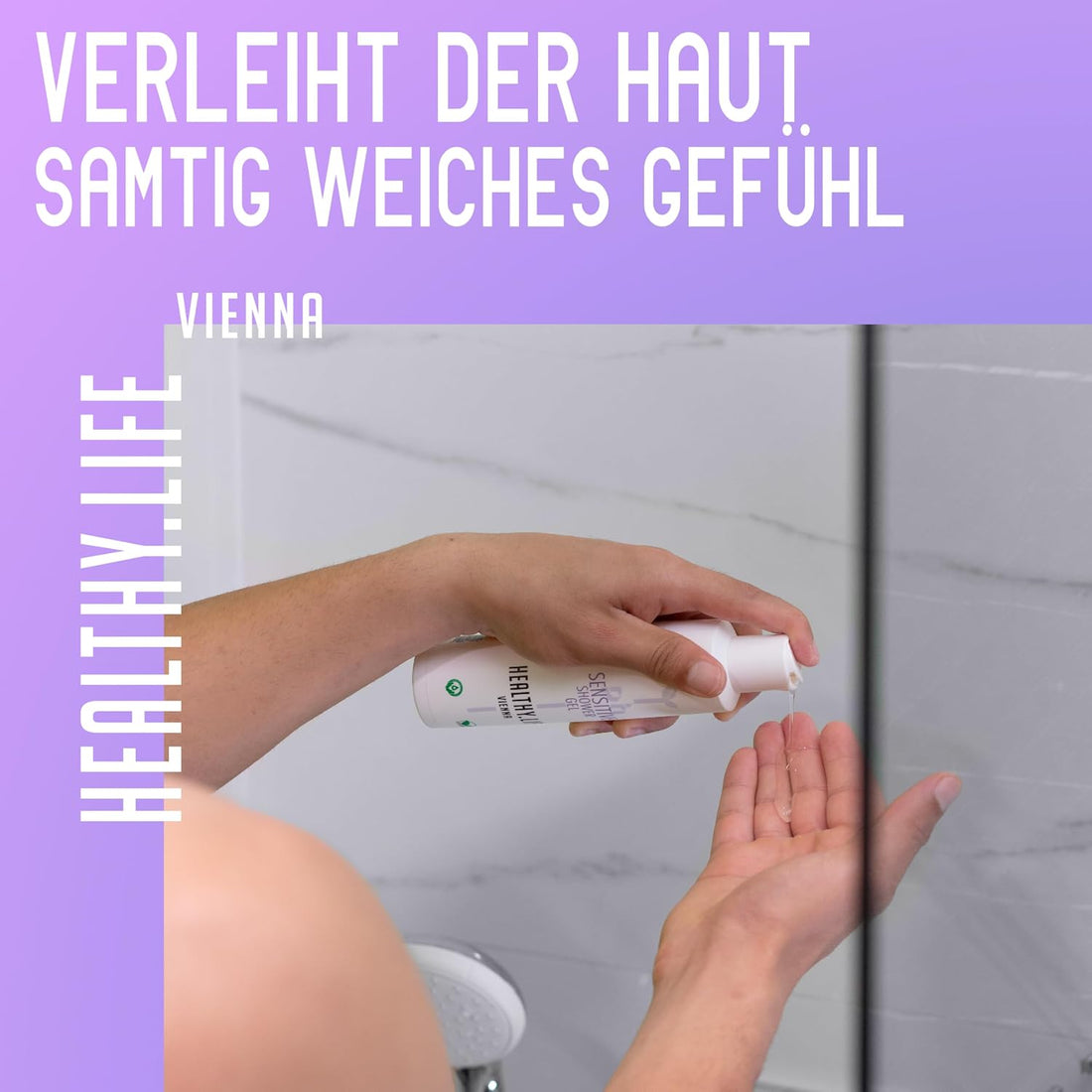 HEALTHY.LIFE VIENNA Sensitive Shower Gel 200ml mit Jojoba-Öl