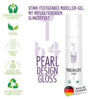 HEALTHY.LIFE VIENNA PEARL Design Gloss Haargel 100ml - Modellier-Gel mit reflektierendem Perlmutt-Effekt