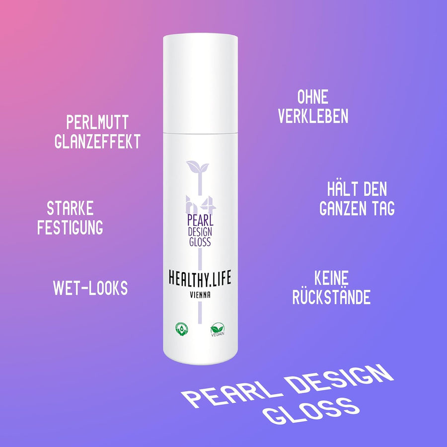 HEALTHY.LIFE VIENNA PEARL Design Gloss Haargel 100ml - Modellier-Gel mit reflektierendem Perlmutt-Effekt