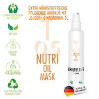 HEALTHY.LIFE VIENNA Nutri Oil Mask 200ml - Geschmeidigkeit für kräftiges und trockenes Haar