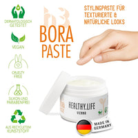 HEALTHY LIFE VIENNA Bora Paste 50ml - Matte Stylingpaste für texturierte, natürliche Looks