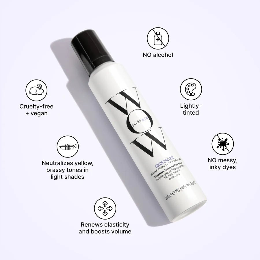 Color Control Purple Toning and Styling Foam - HauptSacheShop