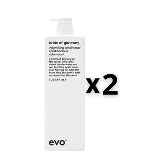 Evo Set 2x Bride of Gluttony Volumising Conditioner 1000ml