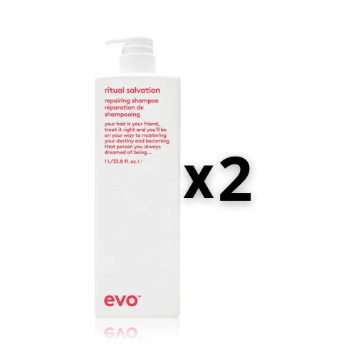 Evo Set 2x Ritual Salvation Repairing Shampoo 1000ml - HauptSacheShop