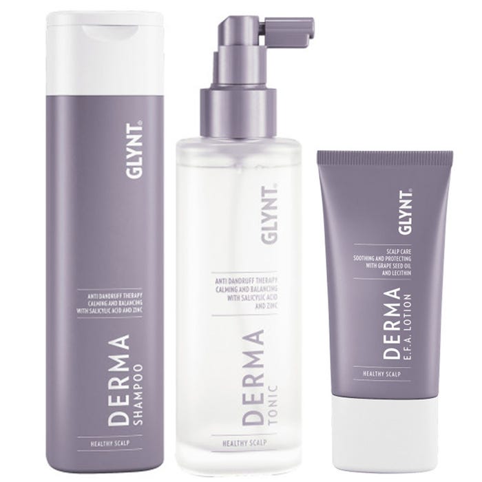 GLYNT Set DERMA - Derma Shampoo 250 ml + Derma Tonic 100 ml + Derma E.F.A. Lotion 50 ml - HauptSacheShop