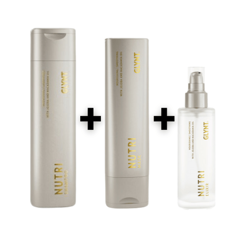 Glynt Set Nutri Shampoo 250ml + Nutri Mask 200ml + Nutri Elixir 100ml - HauptSacheShop