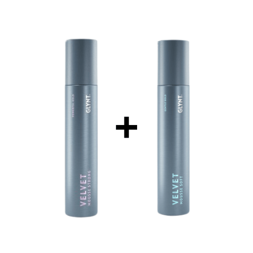 Glynt Set Velvet Mousse Strong 200ml + Velvet Mousse Soft 200ml - HauptSacheShop
