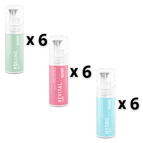 GLYNT Set x6 Volume Shot + x6 Revital Shot + x6 Hydro Shot 50ml - HauptSacheShop