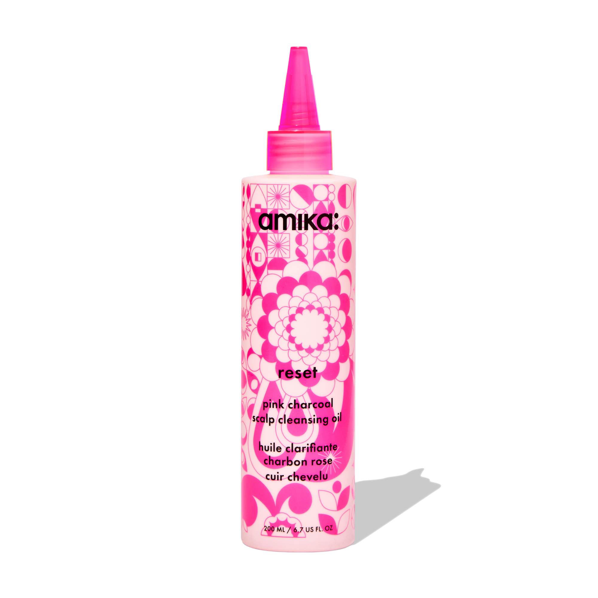amika reset pink charcoal scalp cleansing oil – amika Haarpflege